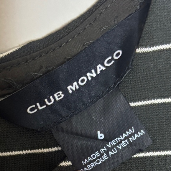 Club Monaco Ponte Knit Green White Striped Maxi Dress Like New Size 6 Women’s - Picture 4 of 6